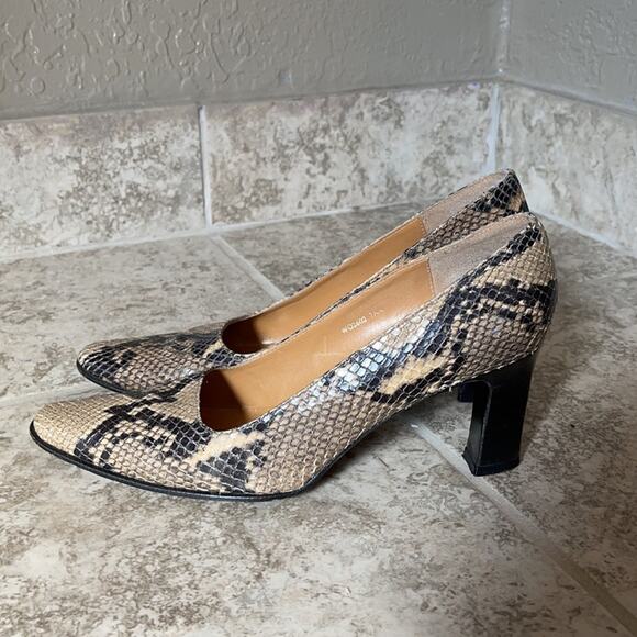 Laure by Ralph Lauren Snakeskin Heels INV7 - Picture 4 of 11